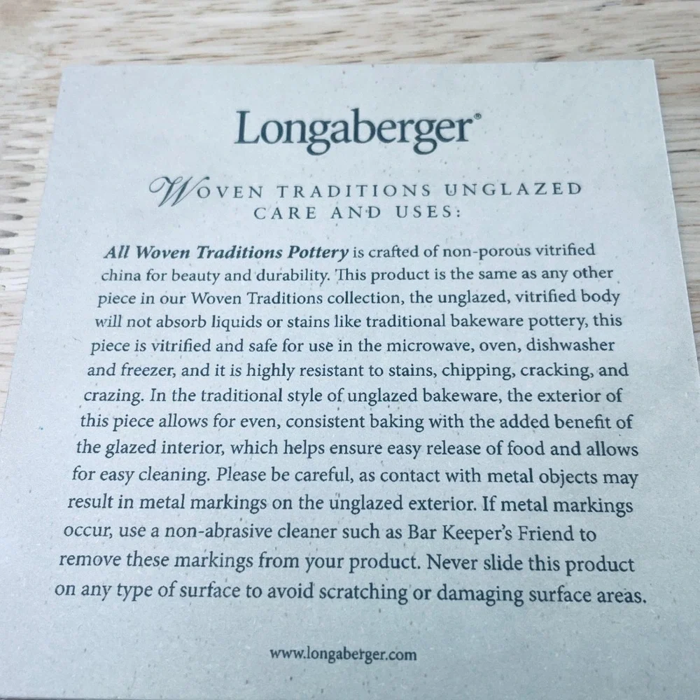 Longaberger Woven Traditions Cake Pan Ivory Pottery Round Baking Dish